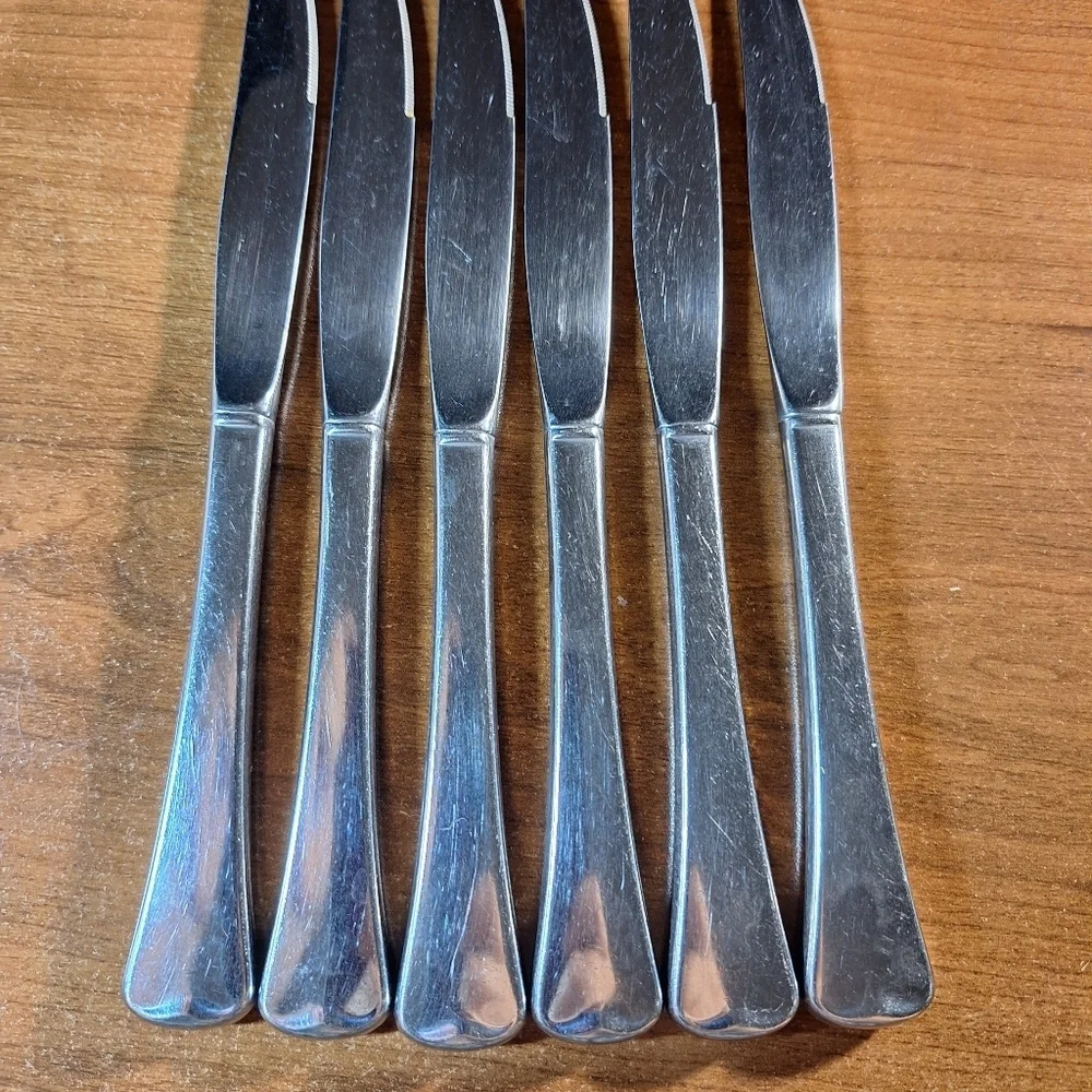 6 butter vintage knives